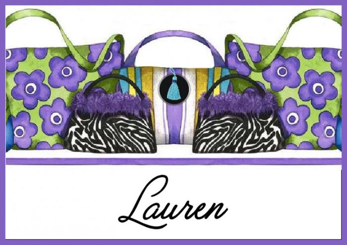 Zebra Animal Print Handbag PERSONALIZED Note Cards