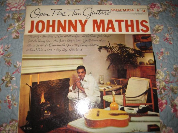Johnny Mathis' Open Fire, Two Guitars 33 1/3 rpm