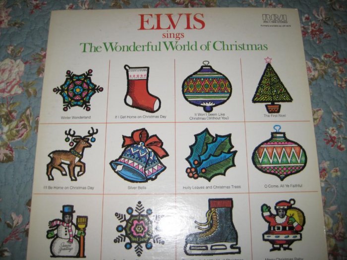 Elvis sings The Wonderful World of Christmas 33 1/3 rpm