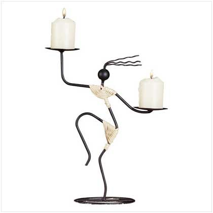 Tribal Dancer Candleholder - 29624