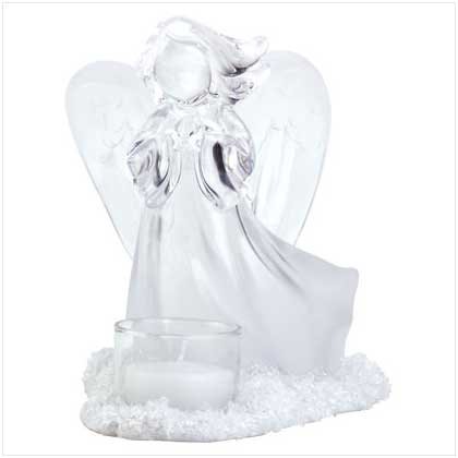 Frosted Angel Candleholder - 33850