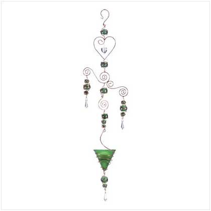Green Hanging Candleholder - 34251