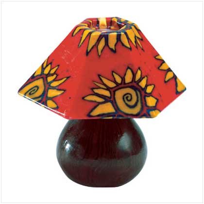 Mini Sunburst Design Lamp Shade Candle - 34652