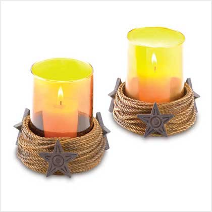 Western Candleholder Set - 38449