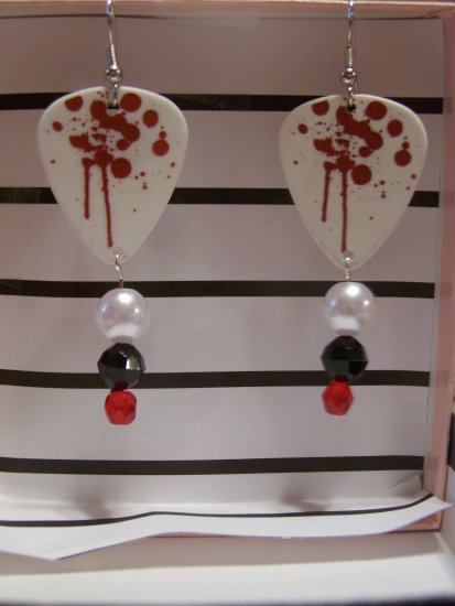 Paintball splatter 2 GUITAR PICK EARRINGS!