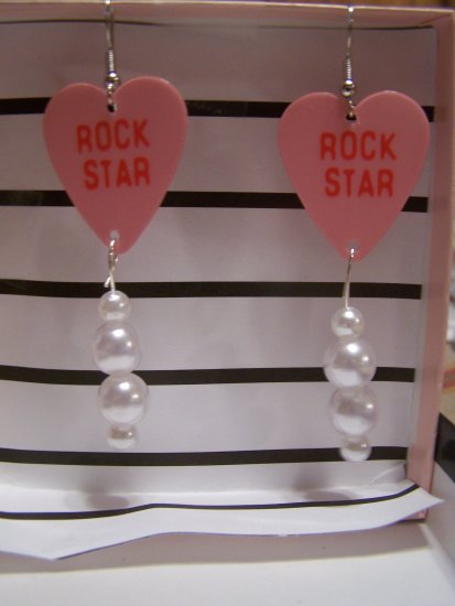 Rockstar earrings 1 GUITAR PICK EARRINGS!