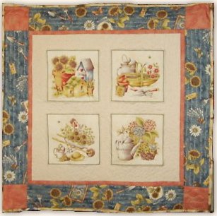 Olde As Thyme WallHanging - Blue