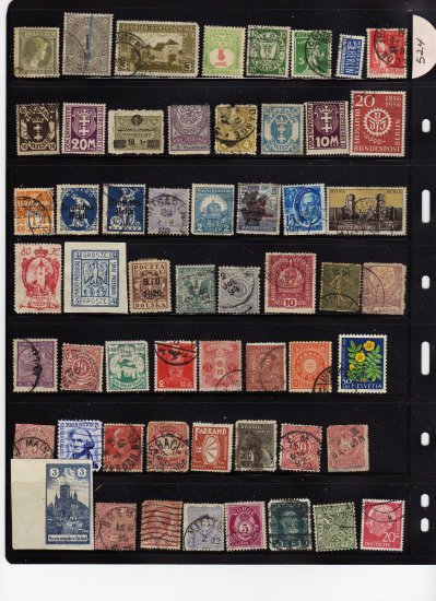 USED STAMPS WORLDWIDE SELECTION--LOT-524