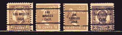 LAS ANGELS, CALIF PRECANCELS-(lot#564)