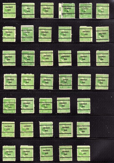 USA SCOTT# 804, PRECANCELED, USED STAMPS, GEORGE WASHINGTON, OHIO lot # 205