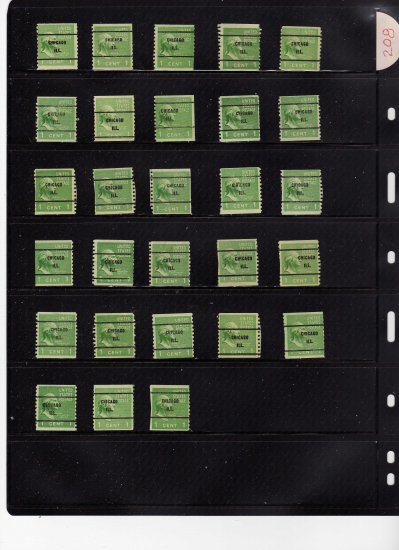 usa scott# 839, precanceled stamps, Chicago, Ill. (lot# 208)