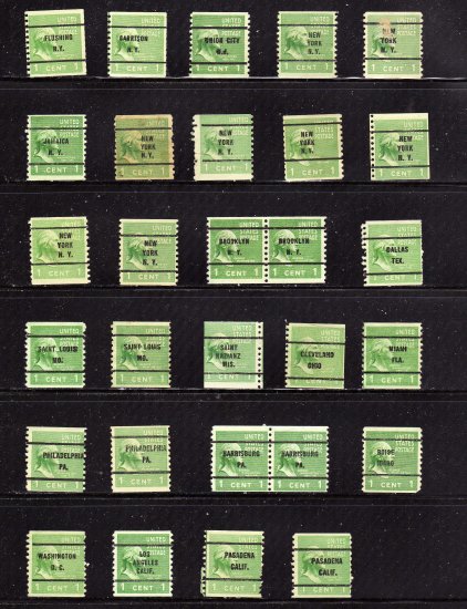 usa scott# 839 precancel used mix, (lot#209)