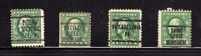 USA SCOTT# 498, PRECANCELED STAMPS (LOT# 210)