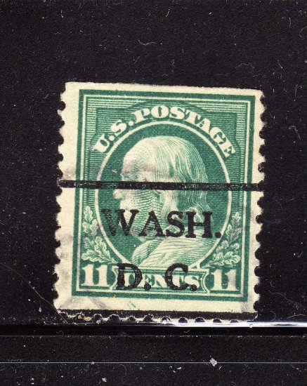 USA SCOTT# 511 PRECANCEL, WASH DC, (LOT# 213)