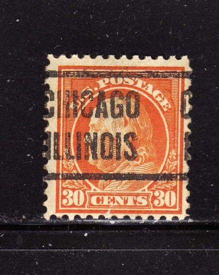 USA SCOTT# 516 PRECANCEL, CHICAGO ILL, (lot#214)
