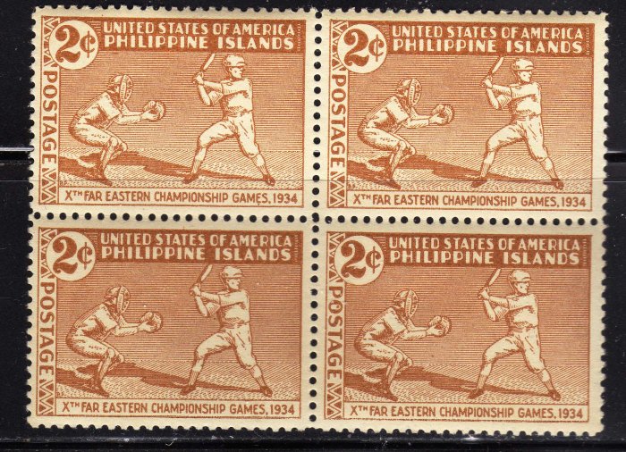 SCOTT# 380, PHILIPPINE STAMPS, BLOCK OF 4 (LOT#241)