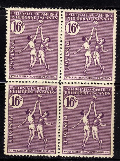 SCOTT# 382, PHILILIPPINE STAMPS, BLOCK OF 4 (LOT#243)