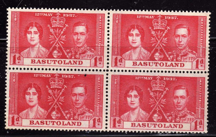 SCOTT# 15, BASUTOLAND-KING GEORGE CORONATION ISSUE