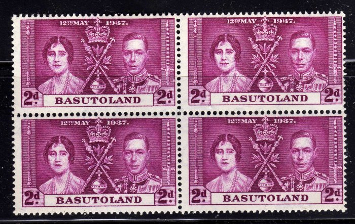 SCOTT# 16, BASUTOLAND-KING GEORGE CORONATION ISSUE