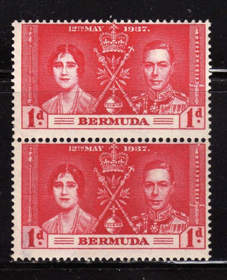 SC0TT# 115 BERMUDA, KING GEORGE Vl CORONATION ISSUE