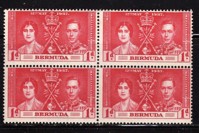 SC0TT# 115 BERMUDA, KING GEORGE Vl CORONATION ISSUE