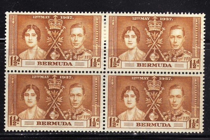 SC0TT# 116 BERMUDA, KING GEORGE Vl CORONATION ISSUE