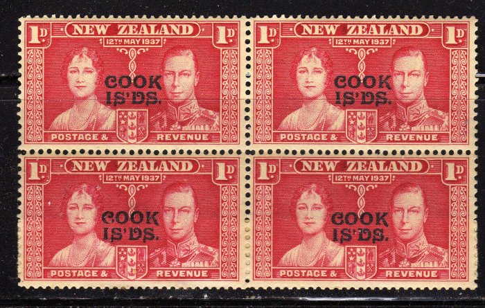 SC0TT# 109 COOK ISLAND STAMPS KING GEORGE Vl CORONATION ISSUE