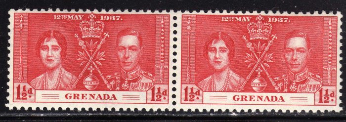 SC0TT# 129, GRENADA STAMPS KING GEORGE Vl CORONATION ISSUE