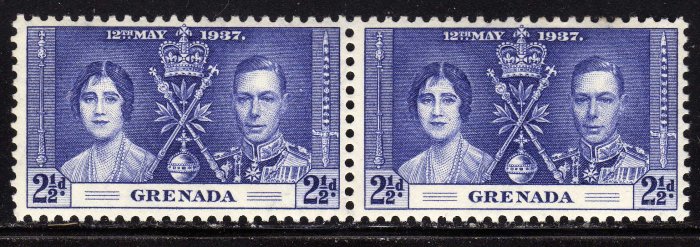 SC0TT# 130, GRENADA STAMPS KING GEORGE Vl CORONATION ISSUE
