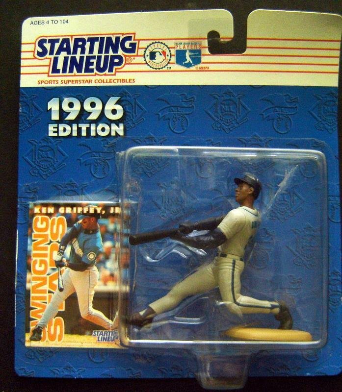 Ken Griffey Jr Kenner Starting Lineup Slu Figure Card Mp