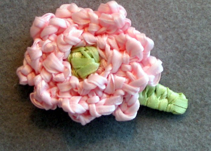 Pink Flower Infant/Toddler Hair Clippie