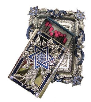 Start of David / Tree of Life Shabbat Matchbox Holder