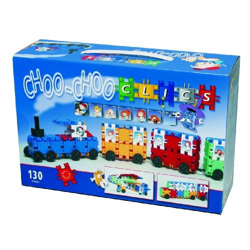 Clics 130pc Choo-Choo Train Builders Toy