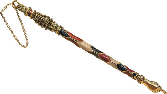 Red, Gold and Beige "Harlequin" Torah Pointer (Yad) - 10% off!