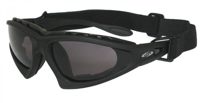 BOS Commander II Black w/ Smoke, Yellow and Clear PC Z87.1 Lenses