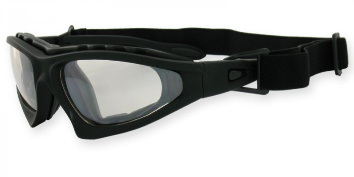 Commander Matte Black Detachable Strap & Padded Frame PC Clear