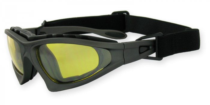 Desert Shield - Commander Matte Black Detachable Strap & Padded Frame PC Yellow