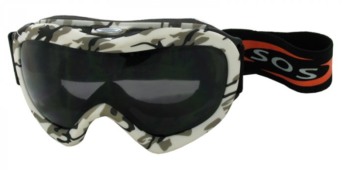 Desert Storm - Snow Camouflage/2.00MM Polycarbonate Smoke-Anti Fog Lenses
