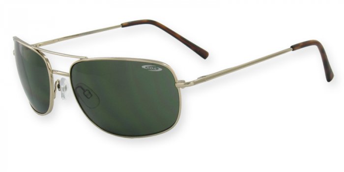 Freedom-Ranger Frame/Lens Color Monel Gold Frame, Optical Spring Hinge, PC Gray/Green Lenses