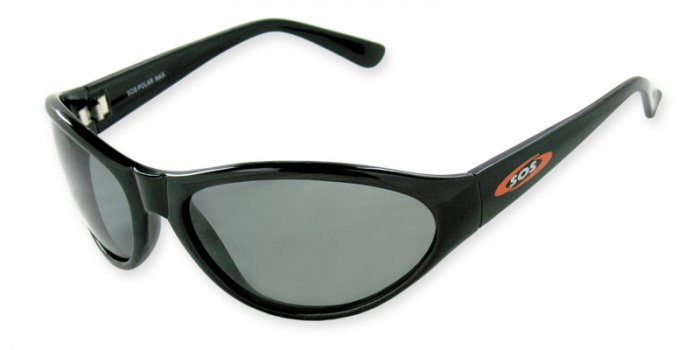 Maui - Black w/TAC Smoke Polarized 1.0MM Lenses
