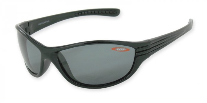 Kauai - Shiny Black w/TAC Polarized Smoke 1.0MM Lenses