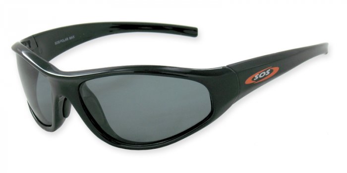 Pacific Reef - Black w/TAC Smoke Polarized 1.0MM Lenses
