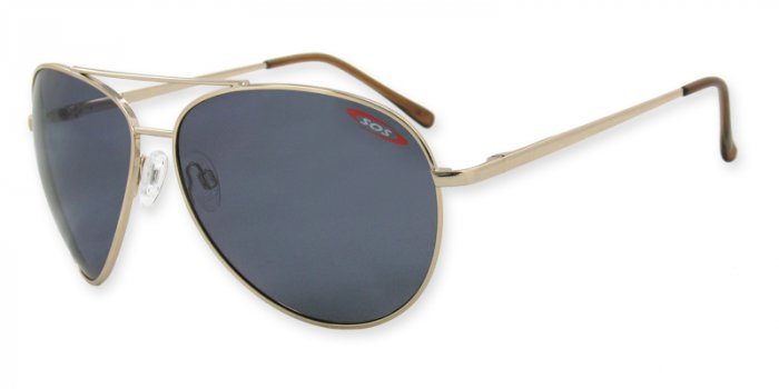 Skipper - Gold w/TAC Smoke Polarized 1.0MM Lenses