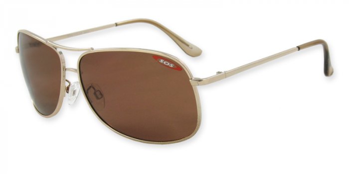 Kona - Gold w/TAC Brown Polarized 1.0MM Lenses