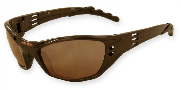 Hurricane - Brown w/PC Decenter Flash Mirror Brown Lenses
