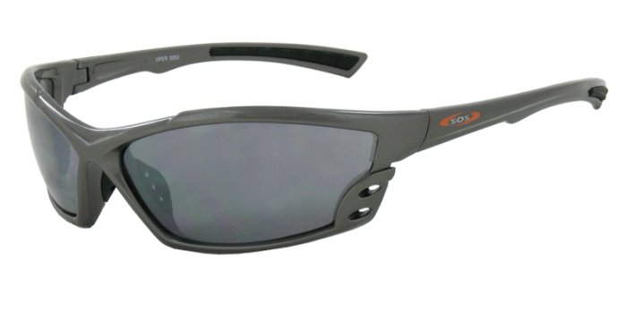 Viper - Gray w/PC Decenter Flash Mirror Smoke Lenses