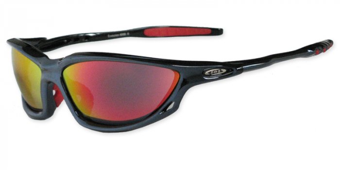 Evolution -Black Flash w/PC DeCenter Red XLT Lenses + Tech Kit