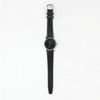 Men's Black Dial Leather Watch