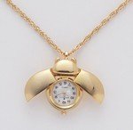 LADY BUG WATCH NECKLACE
