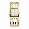 GOLD PLATE CUFF BRACELET WATCH
